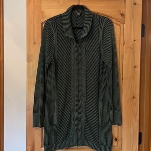 Eddie Bauer Long Zippered Cardigan